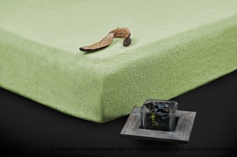 Prześcieradło frotte seledyn