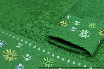 Ręcznik Kwiatek zielony