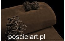 Koc akryl gładki brąz